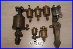 Lot of Brass Oiler Greasers for Hit Miss Engine and Steam Engines