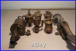 Lot of Brass Oiler Greasers for Hit Miss Engine and Steam Engines
