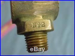 Lunkenheimer #2 Brass Hit Miss Gas Steam Engine Cylinder Oiler