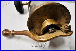 Lunkenheimer ALPHA NO 5 Pump Oiler Hit Miss Engine Antique Steampunk Brass 3/8