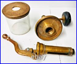 Lunkenheimer ALPHA NO 5 Pump Oiler Hit Miss Engine Antique Steampunk Brass 3/8