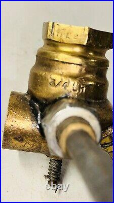 Lunkenheimer LH 3/4 Carburetor Hit Miss Gas Engine Left Hand Fuel Mixer Brass