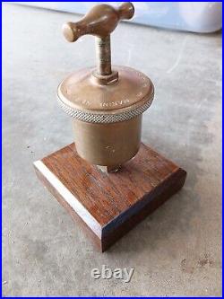 Lunkenheimer Marine N0. 2 Brass Grease Cup Oiler For Hit & Miss Engines
