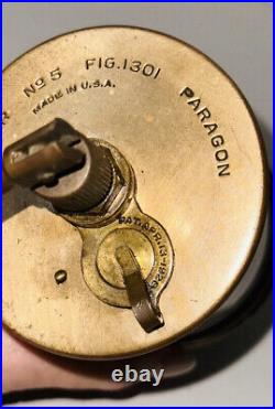Lunkenheimer PARAGON No. 5 Figure 1301 Brass Cylinder Oiler Old Hit Miss Engine