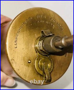 Lunkenheimer PARAGON No. 5 Figure 1301 Brass Cylinder Oiler Old Hit Miss Engine