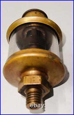 MICHIGAN LUBRICATOR No. 703 Brass ROD OILER Hit Miss Gas Engine Antique