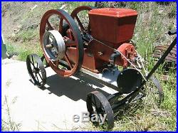 Majestic 7 HP hit and miss stationary engine on cart