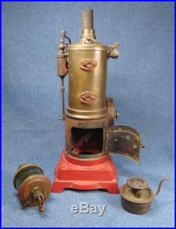 Marx Vertical Steam Engine Boiler And Lonergan Hit & Miss Engine Oiler AS IS