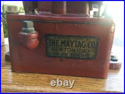 Maytag Magneto Upright Hit Miss Gas Engine Original Paint Sn 92217 4 Restoration