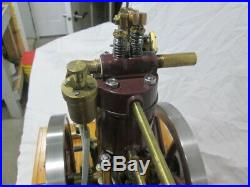 Model hit-miss gas engine of a domestic upright