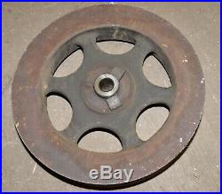 Monster Hit & Miss engine fly wheel punch press collectible 20 diameter 148 lbs