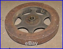 Monster Hit & Miss engine fly wheel punch press collectible 20 diameter 148 lbs
