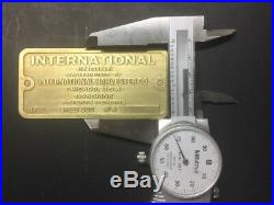 NEW International IHC 1-1/2 M Etched Brass Tag Antique Gas Engine Hit Miss