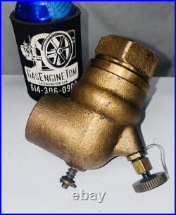NICE RH 1 1/4 BRASS Check Valve for Hit Miss Gas Engine Vintage Antique