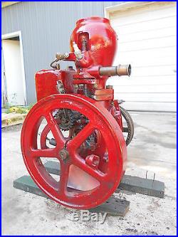 NICE UPRIGHT 1 1/4HP MONITOR VJ HIT & MISS GAS ENGINE FARM L@@K! (WITH VIDEO)