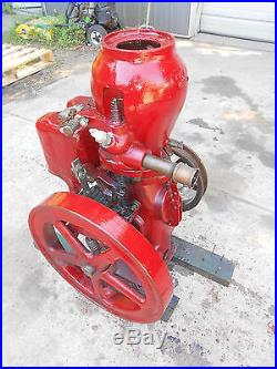 NICE UPRIGHT 1 1/4HP MONITOR VJ HIT & MISS GAS ENGINE FARM L@@K! (WITH VIDEO)
