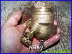 NOS LUNKENHEIMER 1 Left Hand Hit Miss Gas Engine Carburetor Fuel Mixer Brass