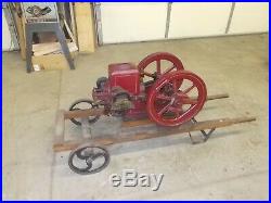 Nelson Bros Hit and Miss Engine. 1-1/2 Hp. Gas Engine