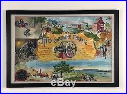 New 24x36 large print Otto 1892 hit and miss gas engine advertising poster sign