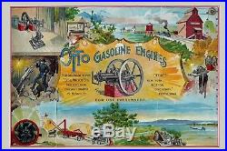 New 24x36 large print Otto 1892 hit and miss gas engine advertising poster sign