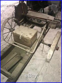 New Holland High Wheel Factory Buzz Saw Antique Hit And Miss Gas Engine Cart