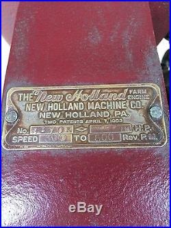 New Holland Hit & Miss Engine with Cart