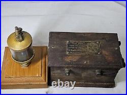 Newway Hit & Miss gasoline engine Original Drip oiler and Buzz Coil. Vintage