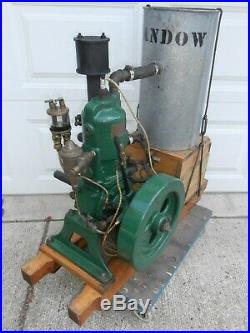 Nice Upright Hit And Miss Engine 2.5 Hp Restored And Running
