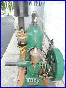 Nice Upright Hit And Miss Engine 2.5 Hp Restored And Running
