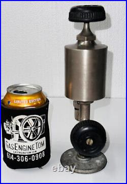 Nickel Plated Bras Cylinder Oiler Antique Hit Miss Old Gas Engine Steampunk 3/8