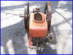 Old 1 1/2hp HERCULES Hit Miss Gas Engine WEBSTER Magneto Ignitor Steam Tractor