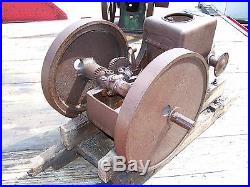 Old 2hp Montgomery Ward SATTLEY Hit Miss Gas Engine Motor Steam Tractor WOW