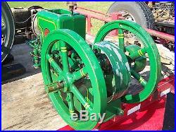 Old 3hp FULLER JOHNSON N Hit Miss Gas Engine Motor Magneto Steam Tractor NICE