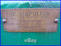 Old 6hp NAPOLEON SIMPLICITY Hit Miss Gas Engine Motor Webster Brass Magneto WOW
