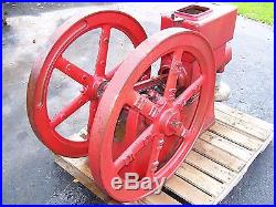 Old 7hp ECONOMY Hit Miss Engine Webster Magneto Steam Tractor Antique Motor WOW
