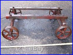 Old ASSOCIATED HERCULES ECONOMY Hit Miss Gas Engine Cart Steam Tractor NICE