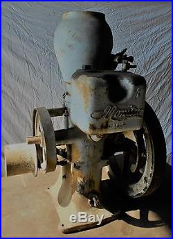 Old Antique Gas Engine Baker-monitor 1 1/4hp. Hit Miss Ranch Blacksmith Rare