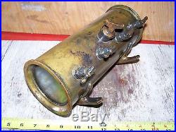 Old BRASS 4 Feed EAGLE Hit Miss Gas Engine Oiler Steam Tractor Magneto NICE