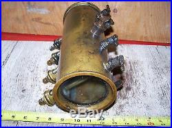 Old BRASS 4 Feed EAGLE Hit Miss Gas Engine Oiler Steam Tractor Magneto NICE