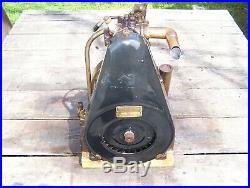 Old BRIGGS STRATTON FH Slant Fin Bronze Carb Hit Miss Gas Engine Air Cooled NICE