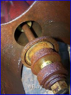 Old Belt Driven Piston Type Water Pump Jack Well Drive Hit Miss Gas Engine Steam