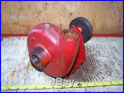 Old Belt Driven Rotary Type RED JACKET Water Pump Jack Hit Miss Gas Engine Steam