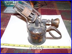 Old Brass HOT BULB Hit Miss Gas Oil Engine Starting Blowtorch Lamp Steam Oiler