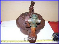 Old CARRUTHERS FITHIAN Oil Field Hit Miss Gas Engine GASOMETER Clutch Steam NICE