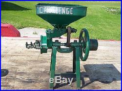 Old CHALLENGE Burr Corn Feed Grinder Grist Mill Hit Miss Gas Engine Steam NICE