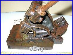 Old CLIPPER 6 Inch Bench Top Flat Belt Lacer Lacing Machine Hit Miss Engine NICE