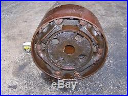 Old Cast Iron STOVER CLUTCH Belt Pulley 16 Hit Miss Gas Engine 2 1/2 Bore NICE