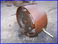 Old Cast Iron STOVER CLUTCH Belt Pulley 16 Hit Miss Gas Engine 2 1/2 Bore NICE