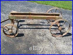 Old ELECTRIC WHEEL 2-5hp Hit Miss Gas Engine Truck Cart Magneto Steam Oiler WOW