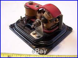 Old ESL Toy ELECTRIC MOTOR Belt Pulley Small Steam Model Steam Hit Miss Engine